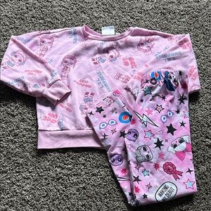 L.O.L. Surprise! Pink Pajama Set with Fun Prints